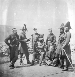 Lieutenant General Sir George Brown G.C.B and Officers of His Staff, c.1855